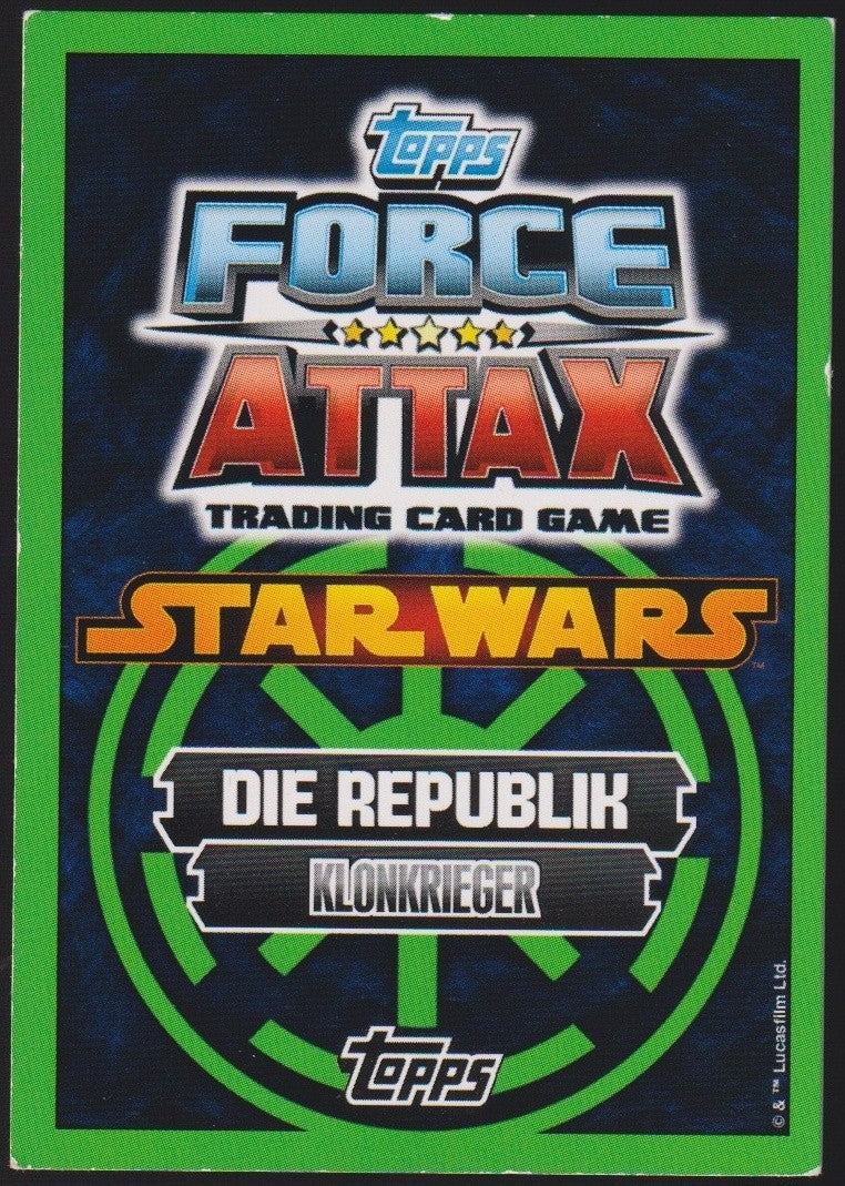 Topps Star Wars 2011 Klonkrieger (Phase 2) Republik TCG Rare #39 – Bild 2