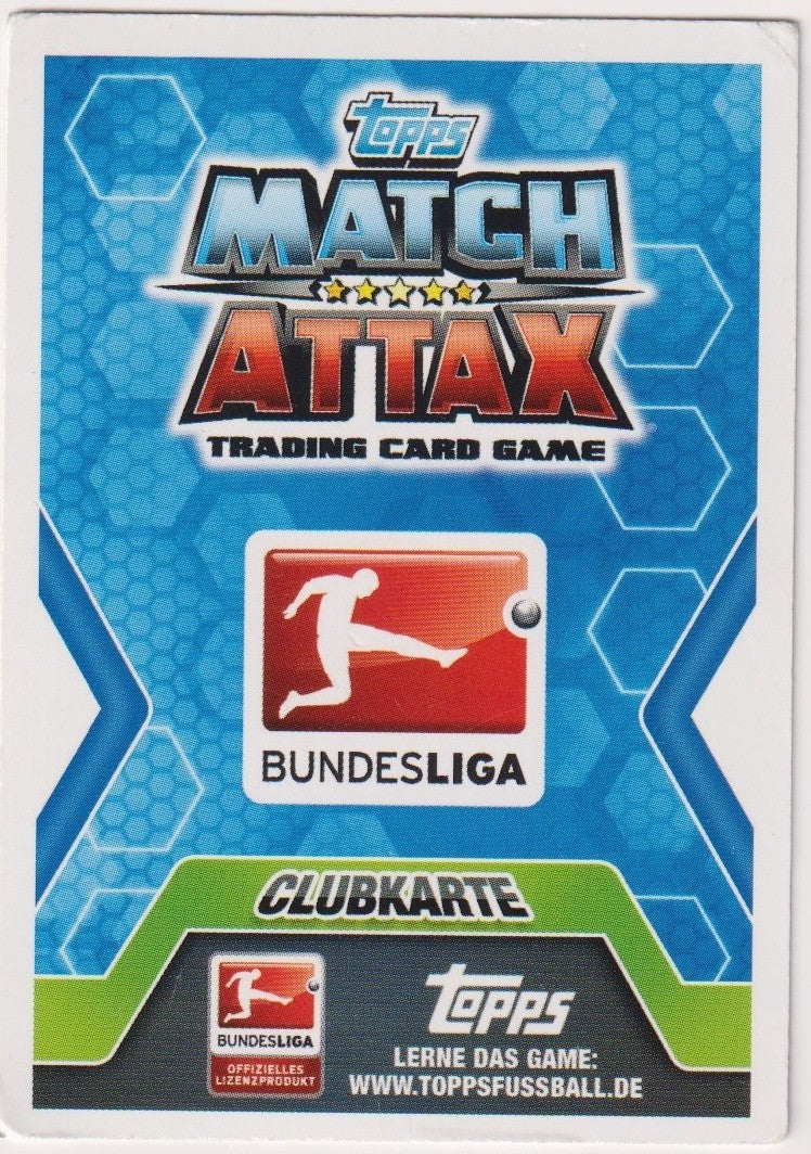 Topps Match Attax Bayer 04 Leverkusen Bundesliga Clubkarte Parallel Rare – Bild 2