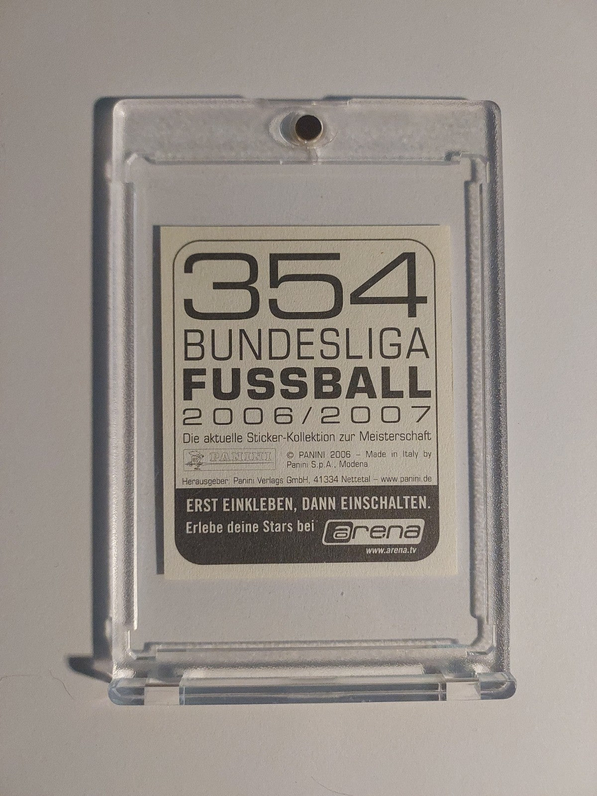 Panini Bundesliga 2006-07 Oliver Neuville On Card Auto Mönchengladbach Parallel – Bild 2