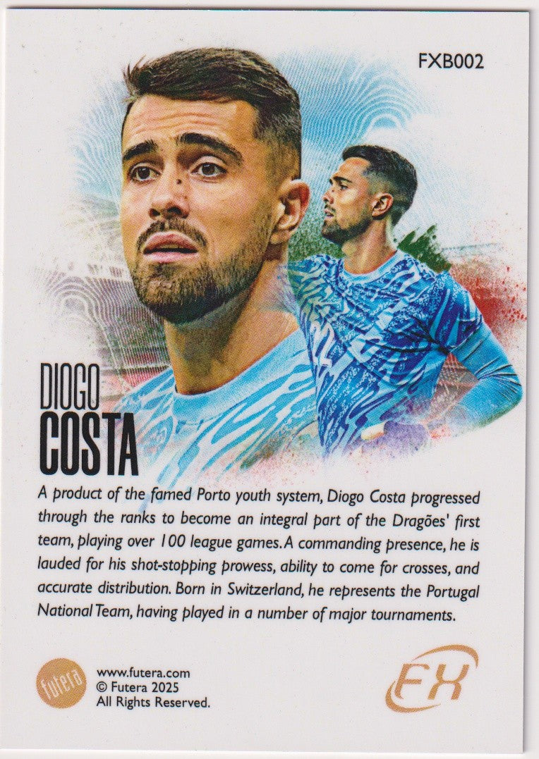 Futura Unique 2025 Diogo Costa Portugal White Parallel Rare – Bild 2