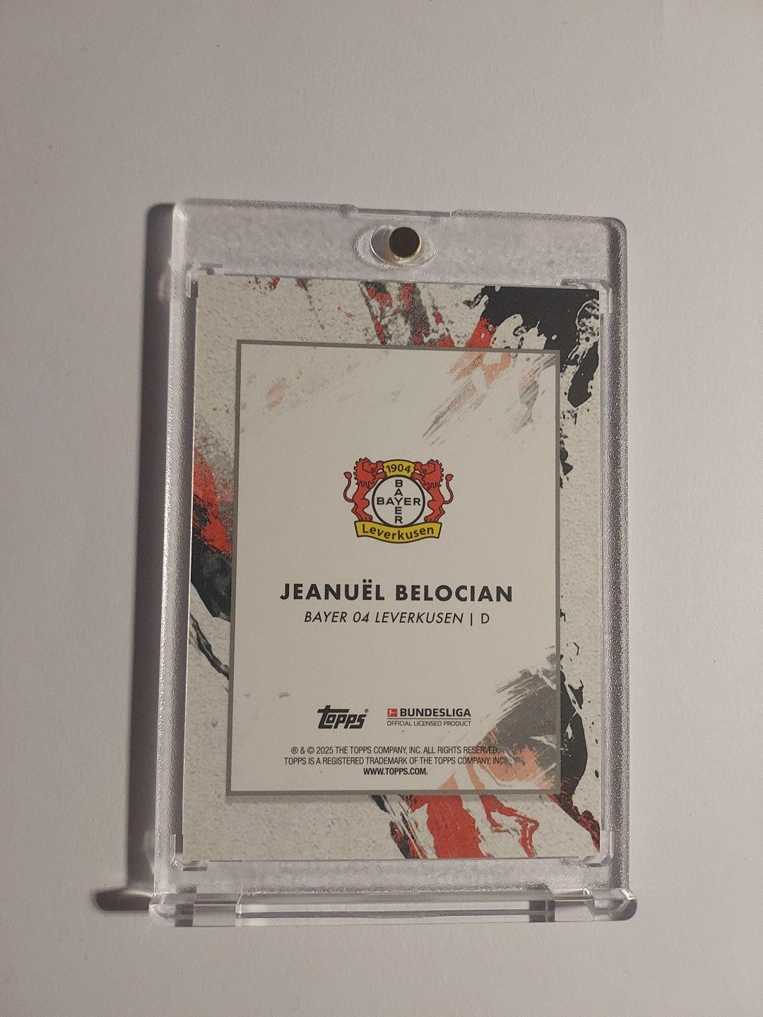 Topps Inception Bundesliga 24-25 Jeanuel Belocian Leverkusen Nummeriert 25/75 – Bild 2