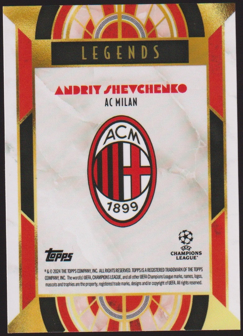 Topps Legends 2023-24 Andriy Shevchenko AC Milan Parallel Rare – Bild 2