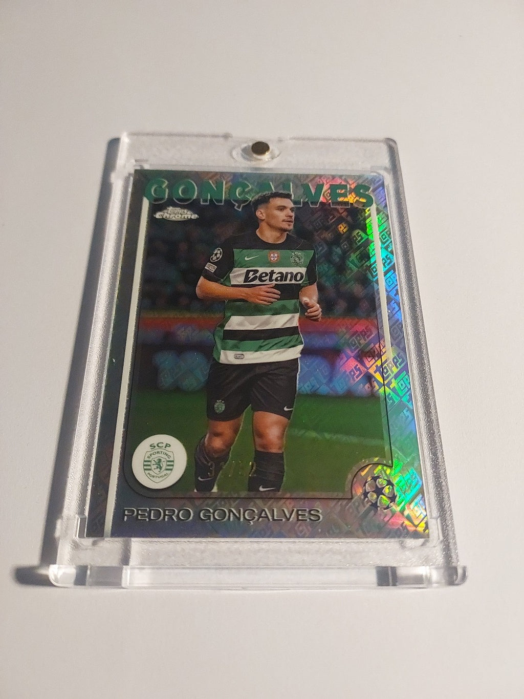 Topps UCC Flagship 2024-25 Pedro Goncalves Sporting Lissabon Parallel 31/52 Rare – Bild 2