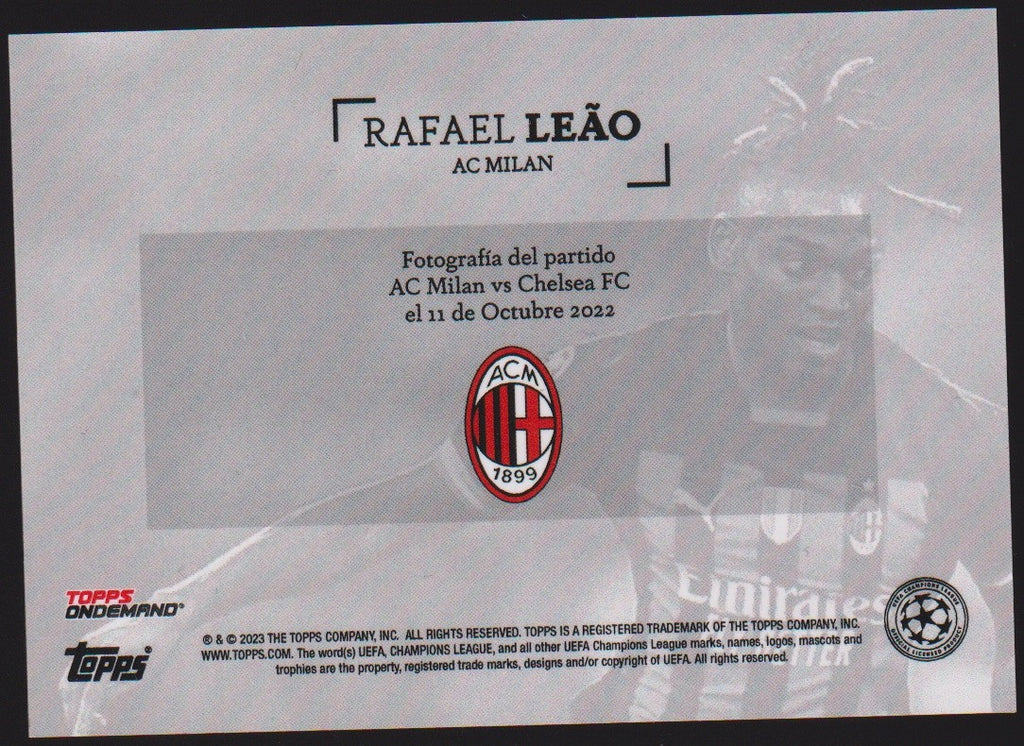 Topps On Demand 2022-23 Rafael Leão AC Milan UEFA Champions League Parallel Rare – Bild 2