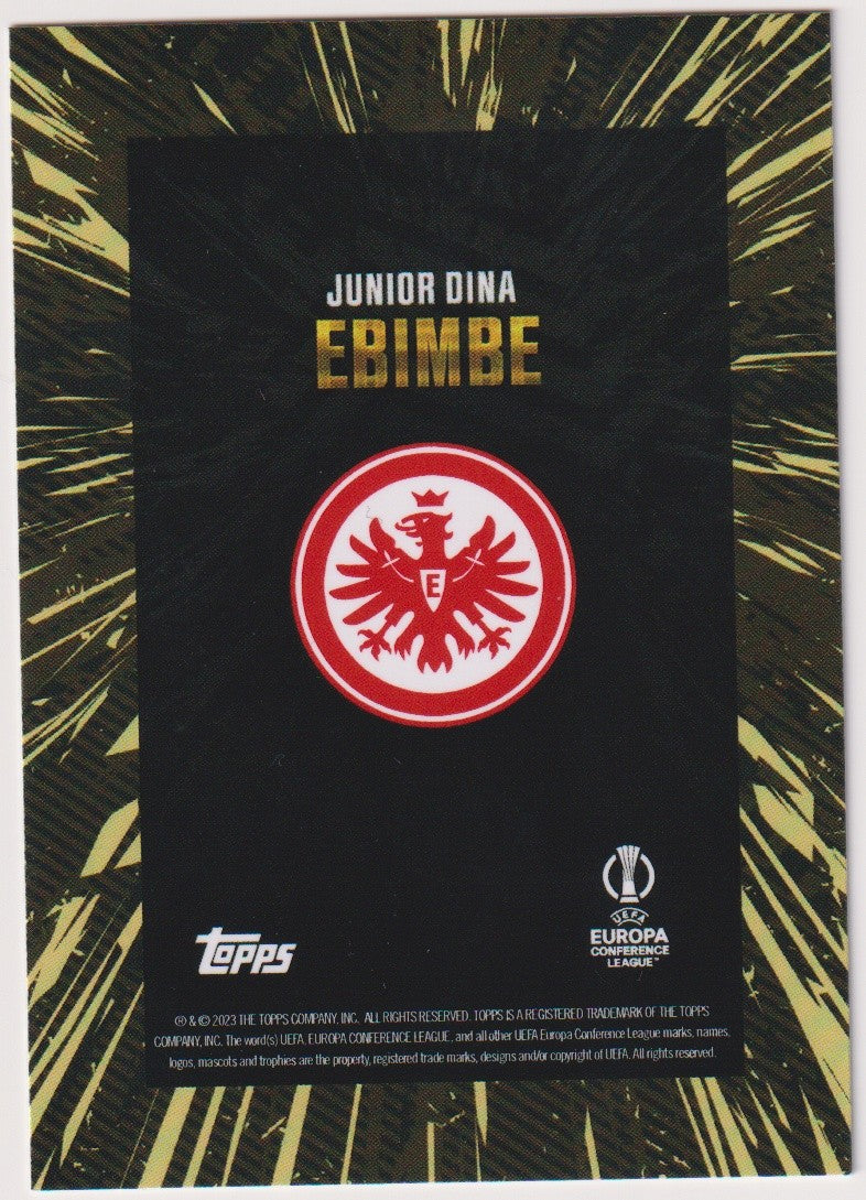Topps 2023-24 Junior Dina Ebimbe Eintracht Frankfurt Europa Conference League – Bild 2