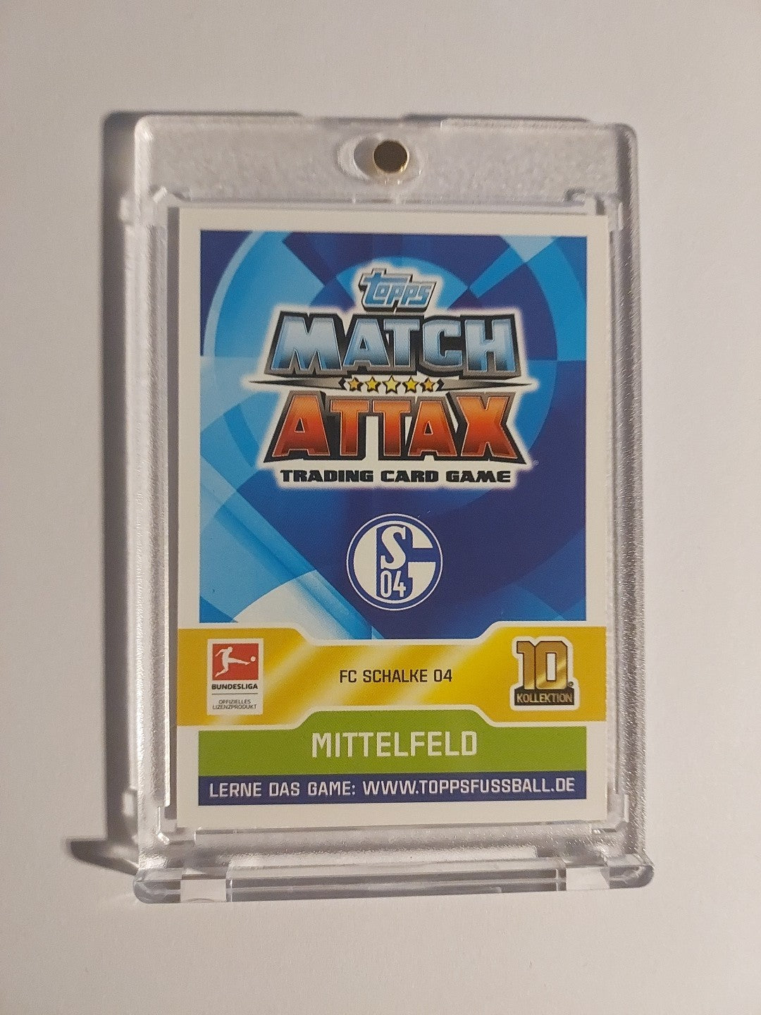 Topps Bundesliga 2017-18 Johannes Geis Schalke 04 (On Card Auto) – Bild 2