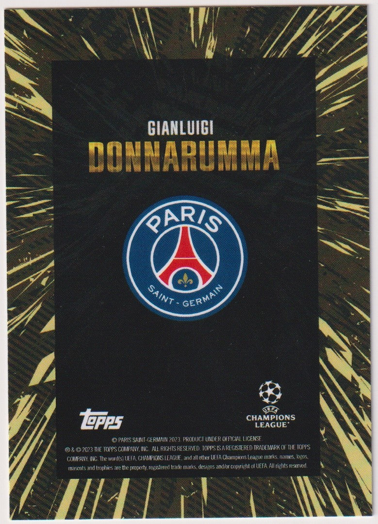 Topps 2022-23 Gianluigi Donnarumma Paris Saint-Germain Gold Parallel – Bild 2
