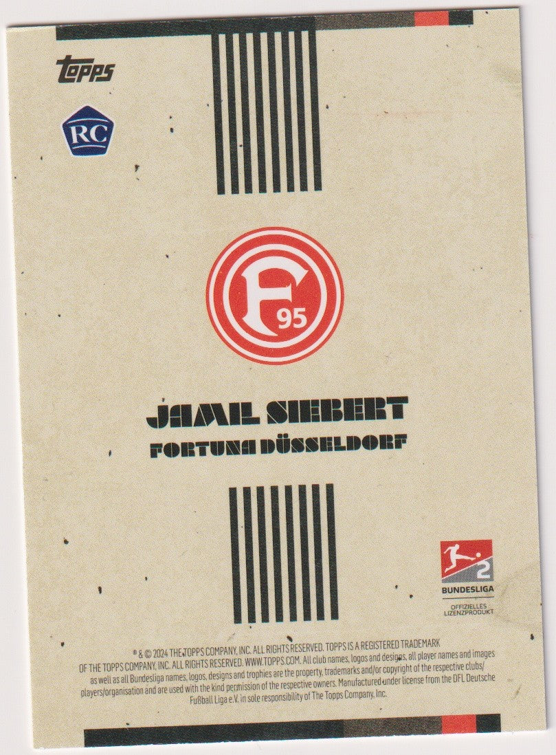 Topps 2023-24 Jamil Siebert Rookie Fortuna Düsseldorf Parallel Rare – Bild 2