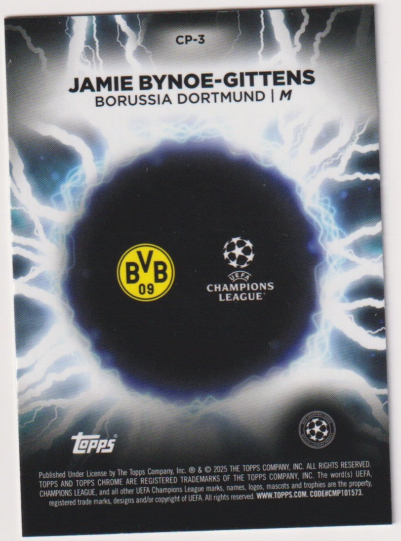 Topps Chrome 2024-25 Jamie Bynoe-Gittens Borussia Dortmund Parallel Rare – Bild 2