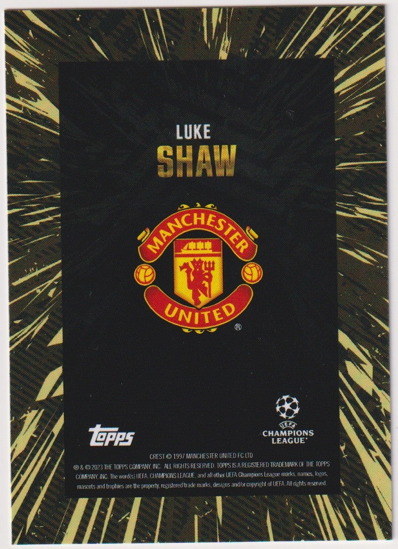 Topps X WHIP 2022-23 Luke Shaw Manchester United Parallel Rare – Bild 2