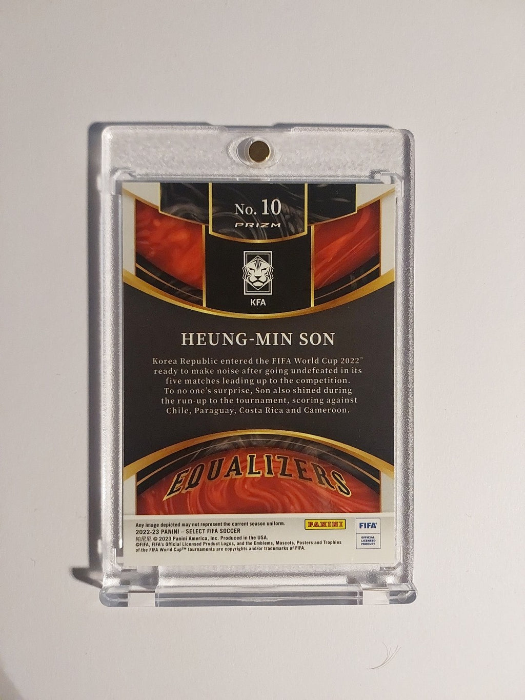 Panini Select 2022-23 Heung Min Son Südkorea Parallel Refractor Insert Rare Hit – Bild 2