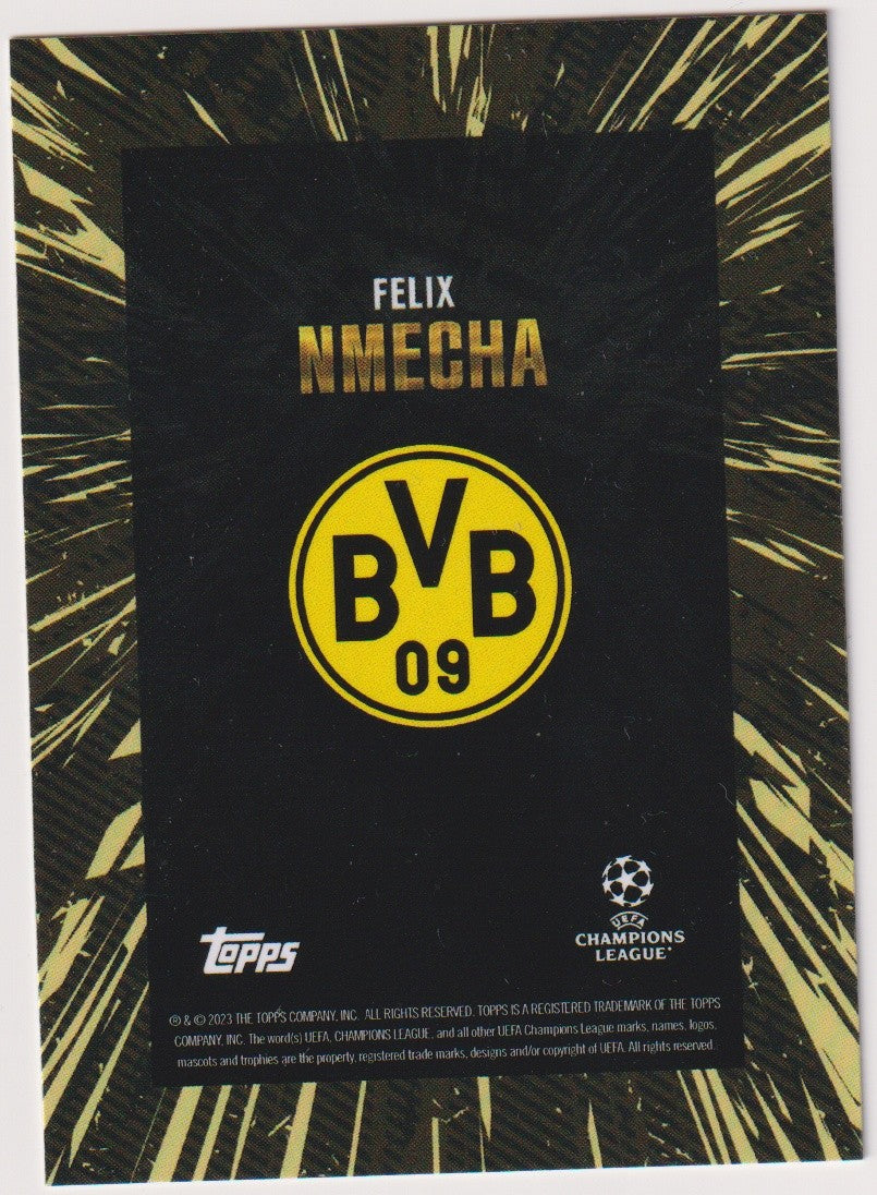 Topps Champions League Felix Nmecha Borussia Dortmund BVB 09 Parallel Rare – Bild 2