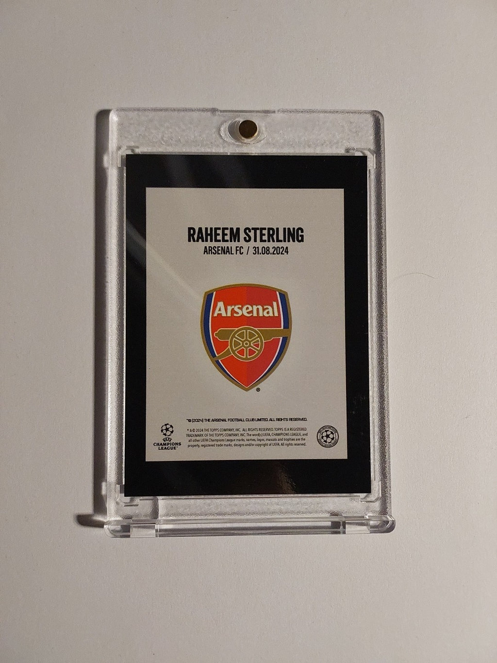 Topps Gere We Go 2023-24 Raheem Sterling Arsenal Parallel 48/75 Refractor Rare – Bild 2