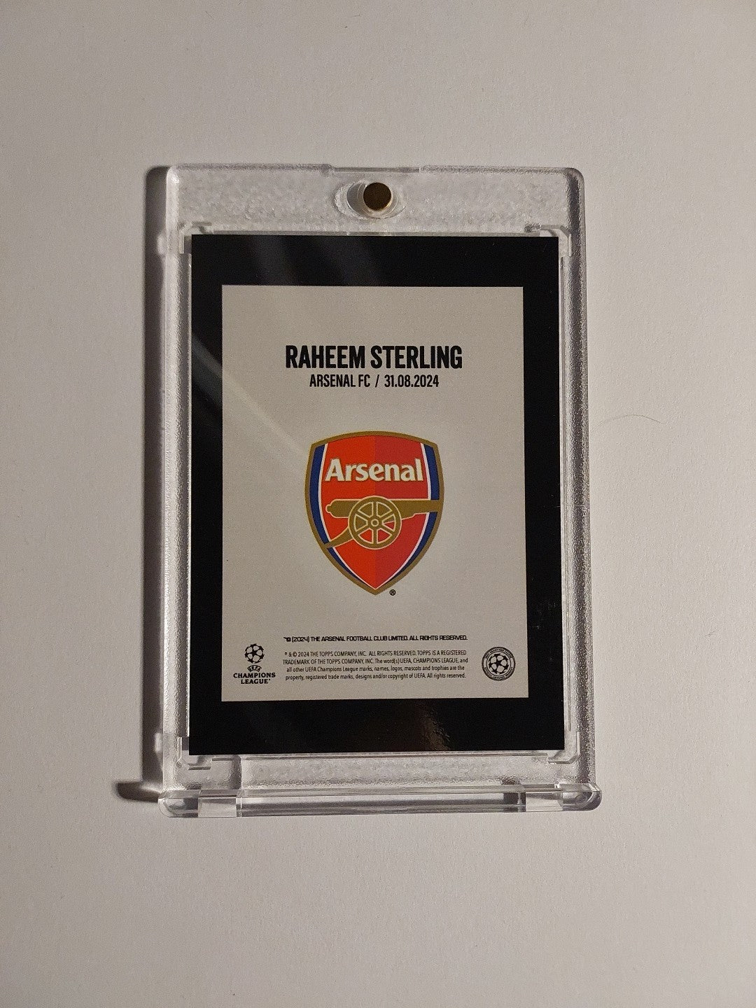 Topps Gere We Go 2023-24 Raheem Sterling Arsenal Parallel 48/75 Refractor Rare – Bild 2