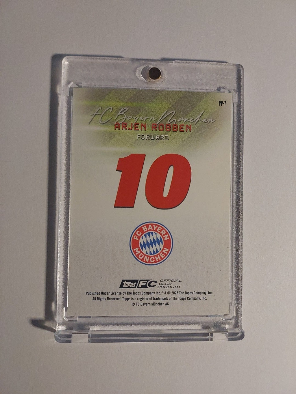 Topps Bayern Team Set 2025-26 Arjen Robben Parallel 55/99 Refractor Ultra Rare – Bild 2
