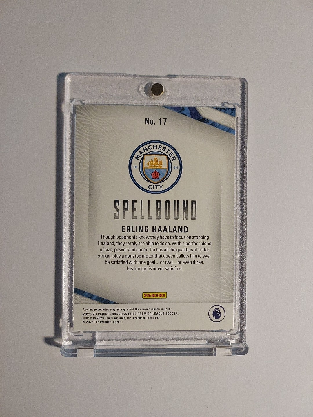 Panini Elite 2022-23 Erling Haaland Manchester City Parallel Insert Ultra Rare – Bild 2