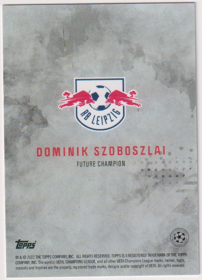 Topps Champions League 2022-23 Dominik Szoboszlai RB Leipzig Parallel 16/75 – Bild 2