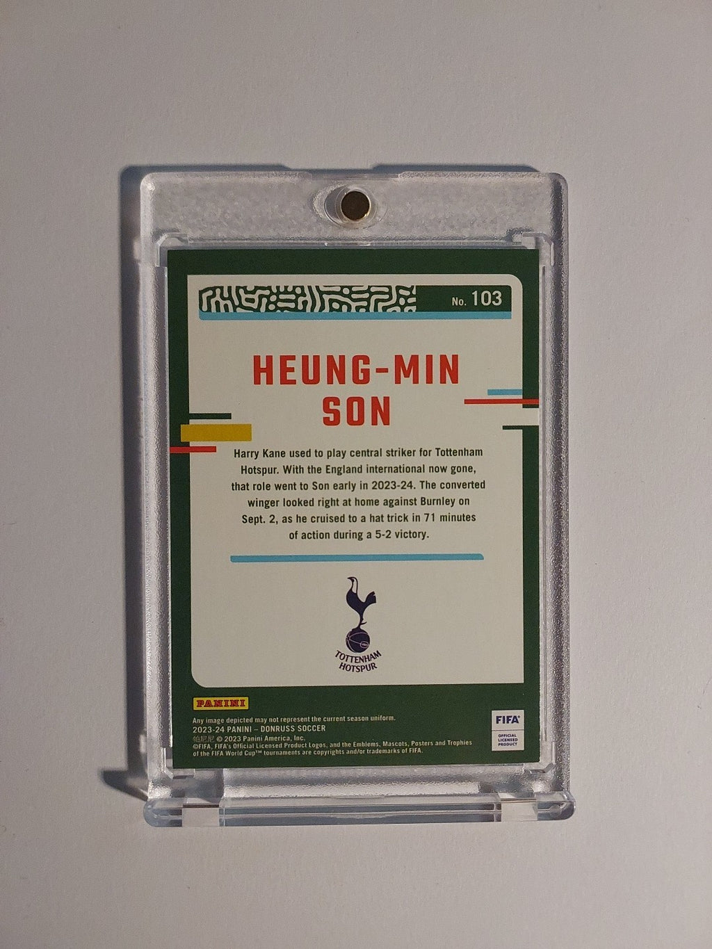 Panini Donruss 2023-24 Heung Min Son Tottenham Südkorea Parallel Ultra Rare Hit – Bild 2
