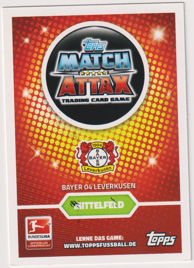 Topps Match Attax 2023-24 Kevin Kampl On Card Auto Bayer Leverkusen Trading – Bild 2