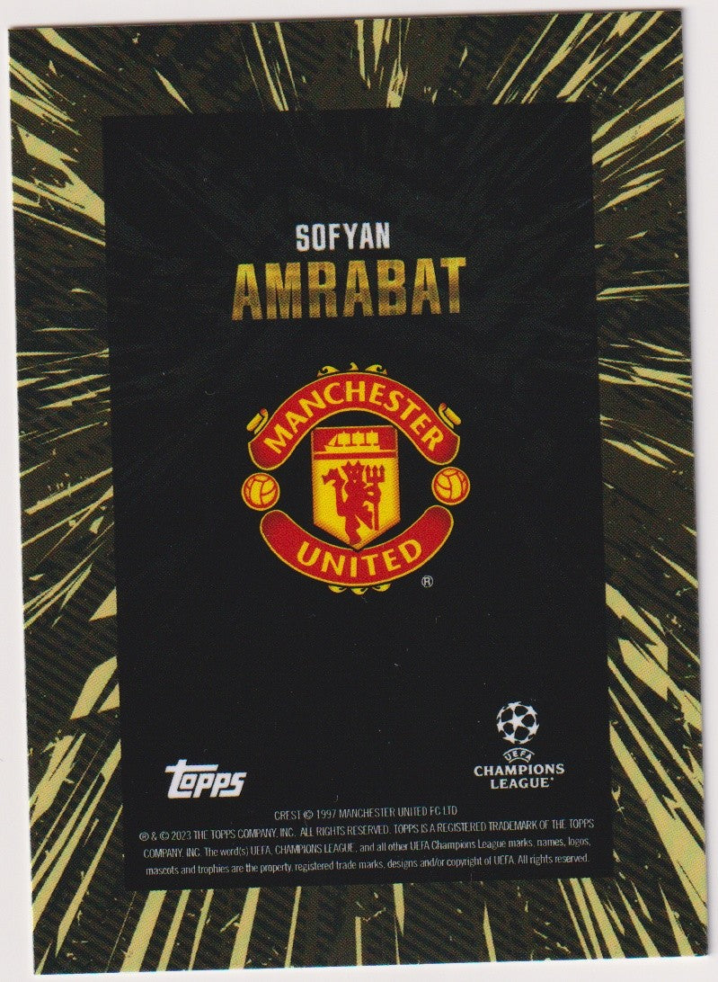 Topps Champions League 2022-23 Sofyan Amrabat Manchester United x Whip Parallel – Bild 2