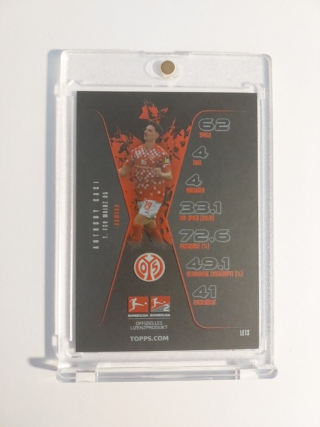 Topps Bundesliga 2024-25 Anthony Caci FSV Mainz 05 (On Card Auto) – Bild 2