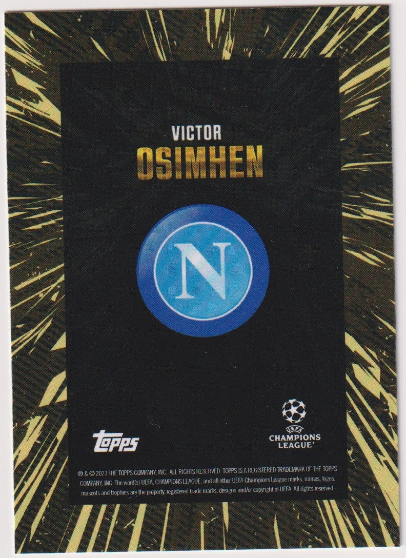 Topps Champions League Victor Osimhen Napoli x Whip Parallel Rare – Bild 2