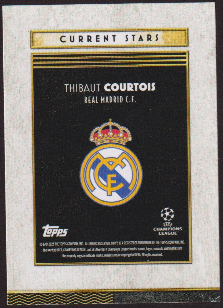 Topps Current Stars 2024-25 Thibaut Courtois Real Madrid C.F. Parallel Rare – Bild 2