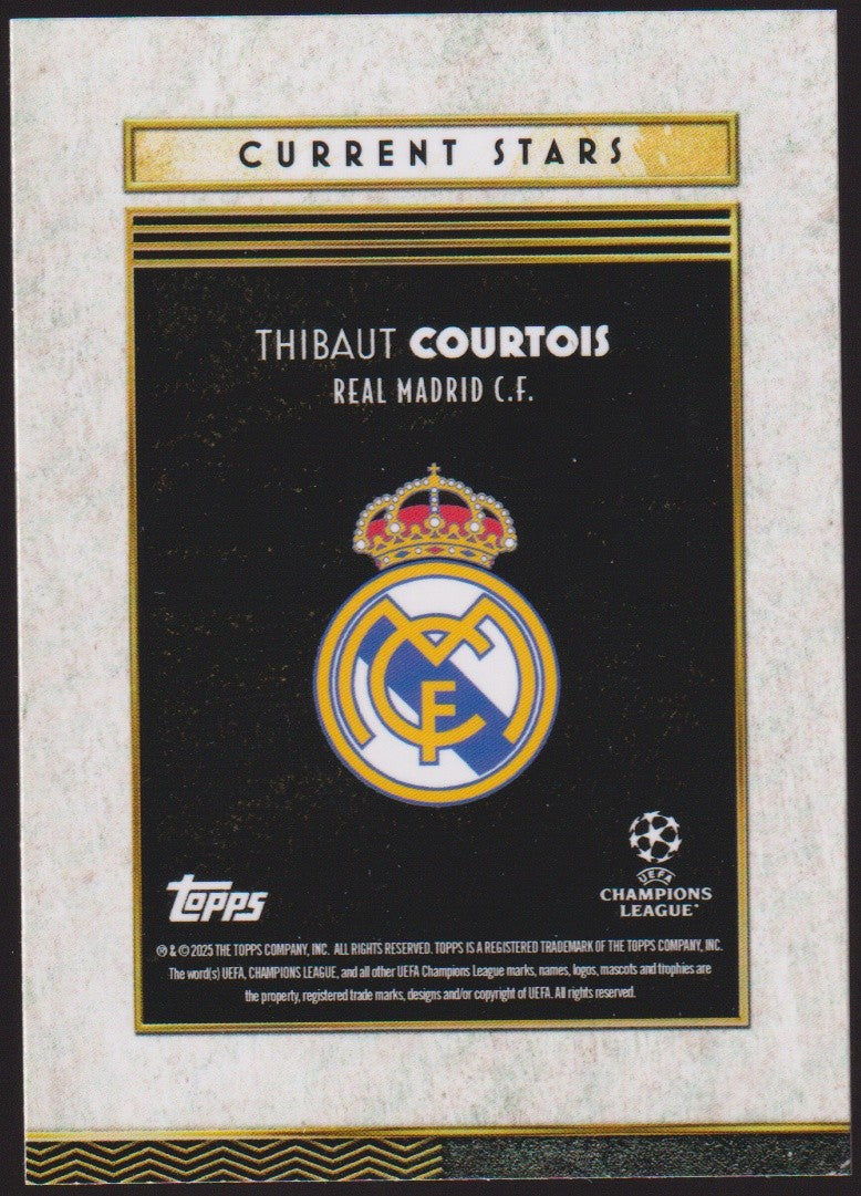 Topps 2024-25 Thibaut Courtois Real Madrid C.F. Champions League Parallel – Bild 2