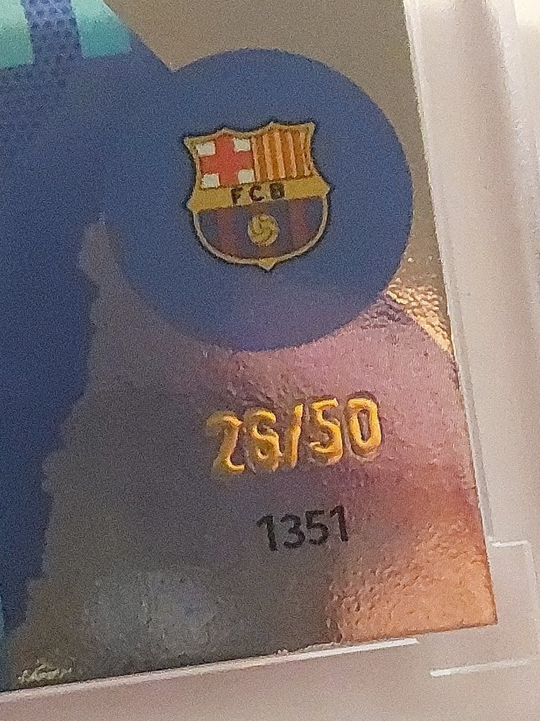 Topps Total Football 2024-25 Lionel Messi Barcelona Parallel 26/50 Ultra Rare – Bild 2