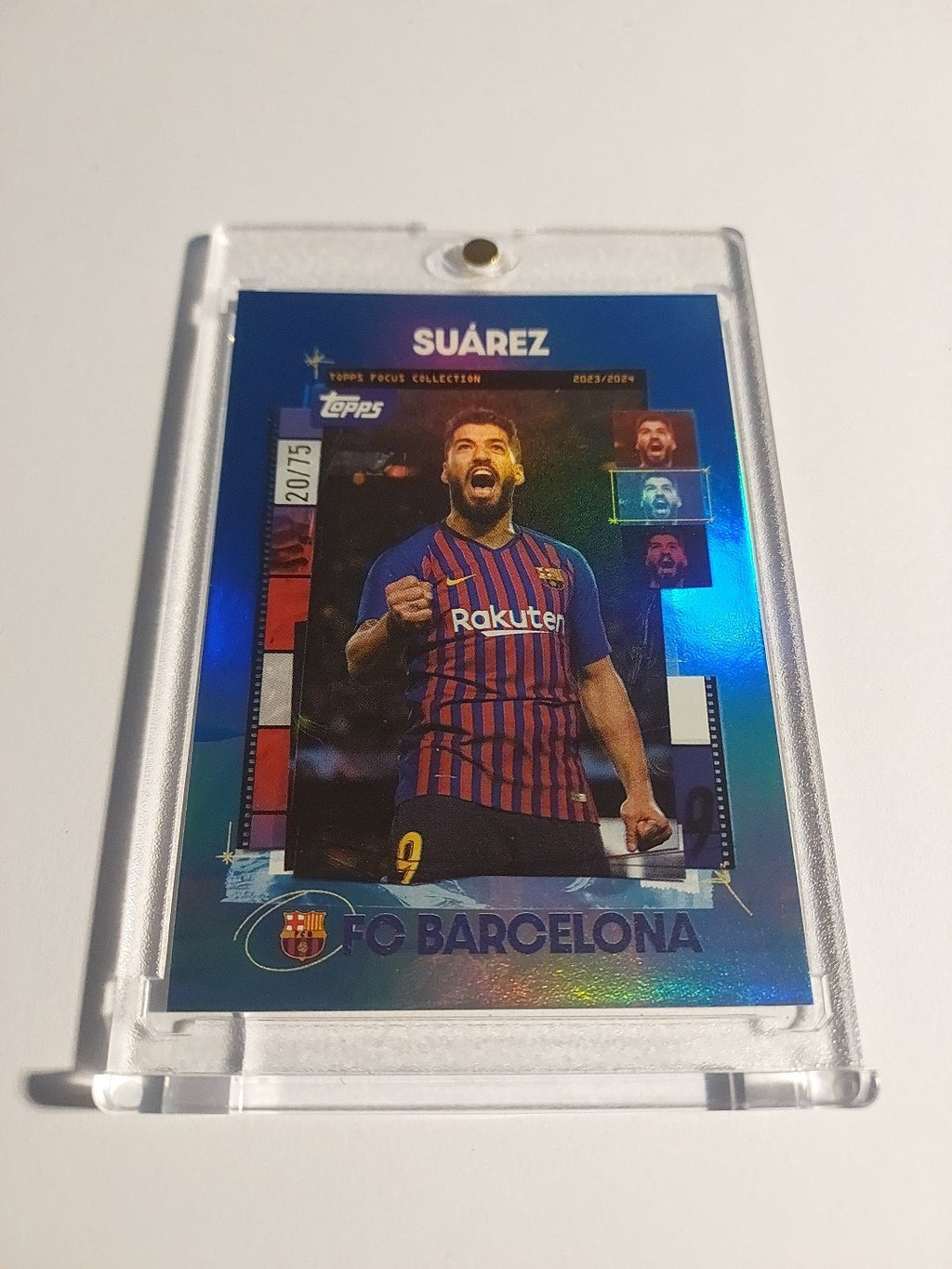 Topps Barcelona 2023-24 Luis Suarez Barcelona Parallel 20/75 Refractor Rare Hit – Bild 2