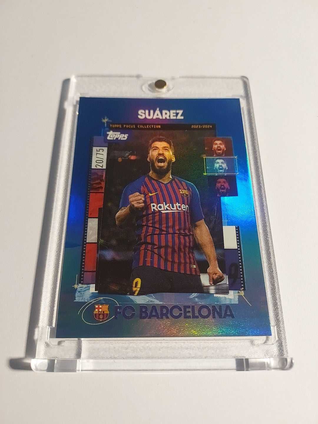 Topps Barcelona 2023-24 Luis Suarez Barcelona Parallel 20/75 Refractor Rare Hit – Bild 2