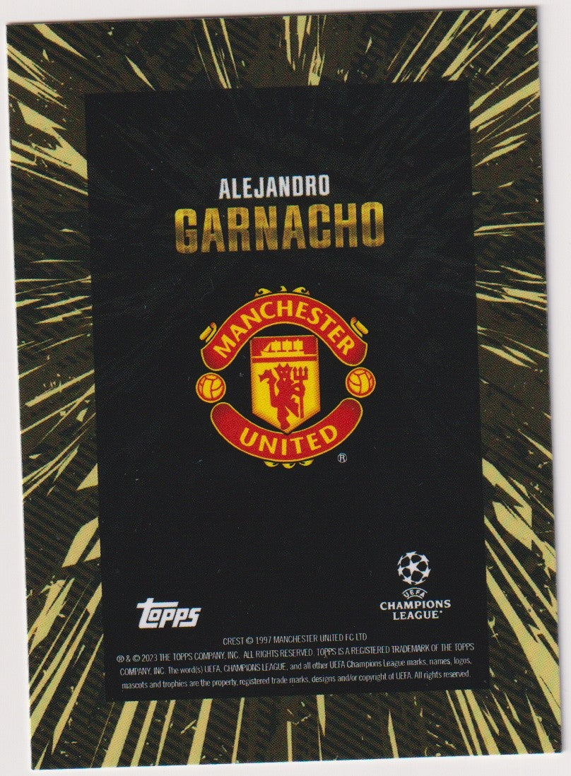 Topps X Whip 2022-23 Alejandro Garnacho Manchester United Parallel Rare – Bild 2