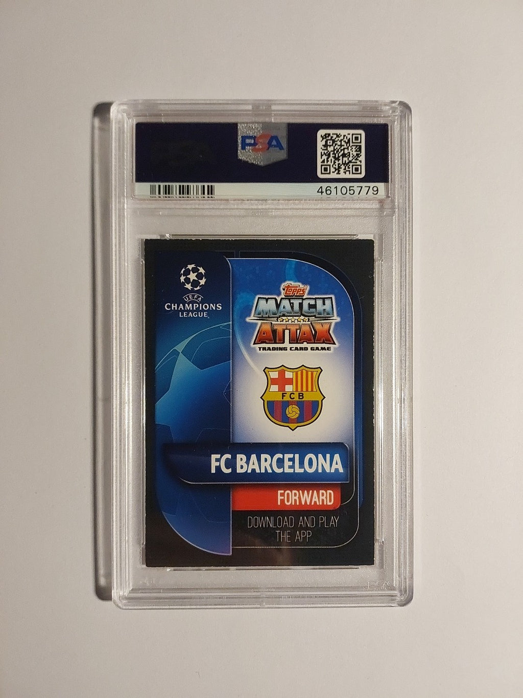 Topps UEFA Champions League 2018-19 Lionel Messi Barcelona Record Holder PSA 7 – Bild 2