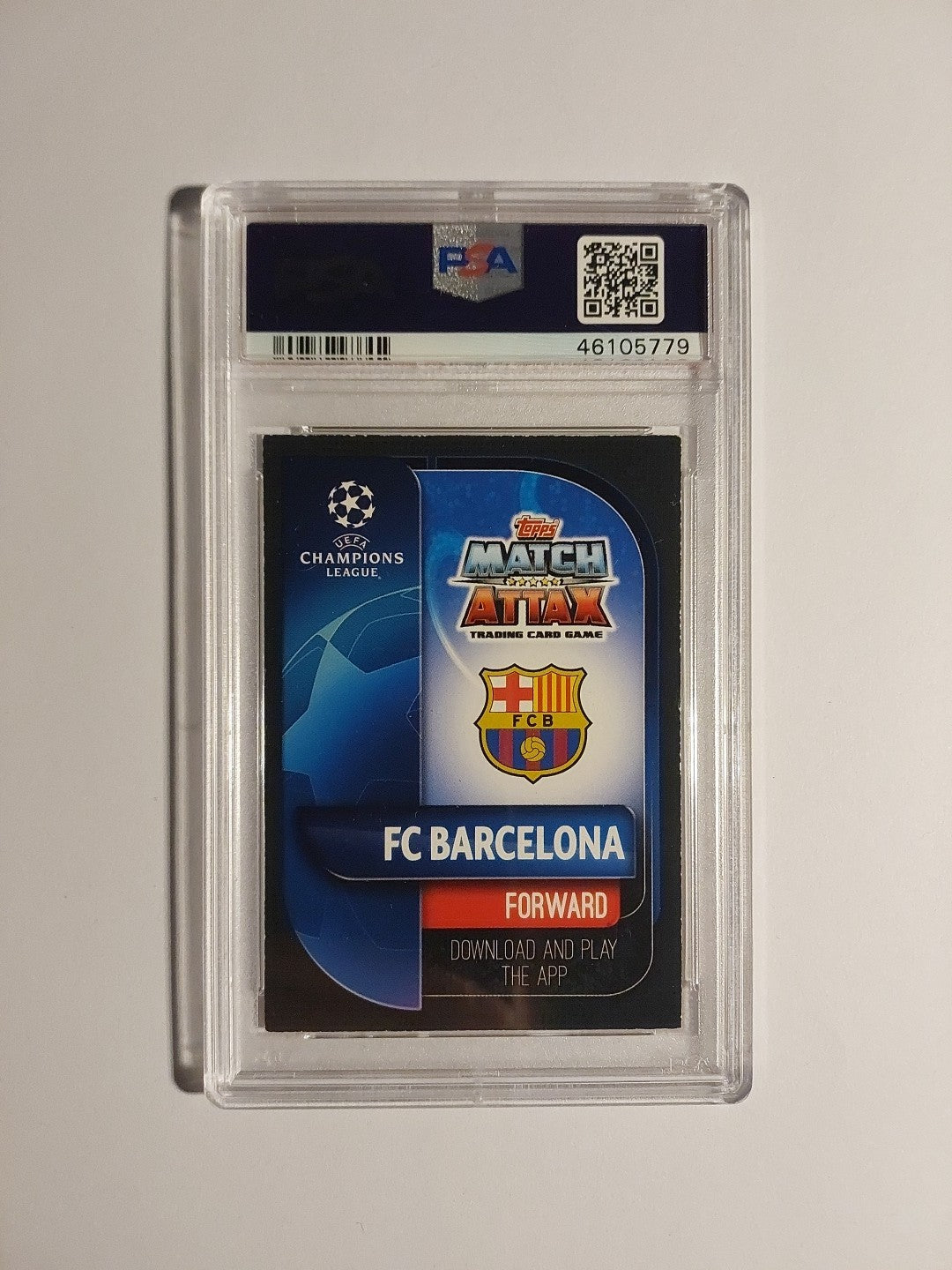 Topps UEFA Champions League 2018-19 Lionel Messi Barcelona Record Holder PSA 7 – Bild 2