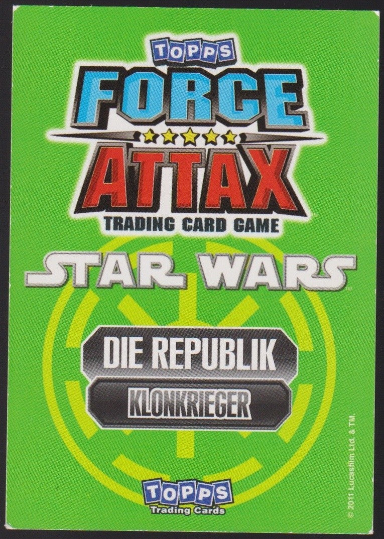 Topps Star Wars 2011 Klonkrieger Blackout Republik TCG Rare #58 – Bild 2