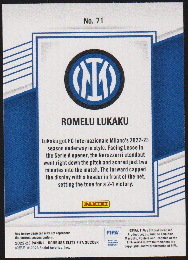 Panini 2022-23 Romelu Lukaku FC Internazionale Milano Donruss FIFA Soccer – Bild 2