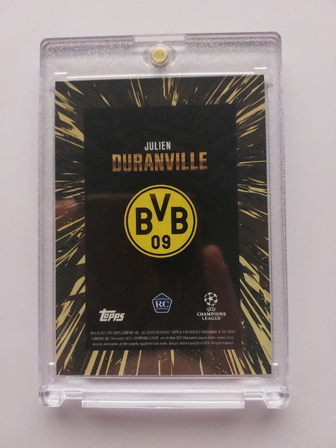 Topps UCC Gold Julian Duranville Borussia Dortmund 2023-24 Future Star Parallel – Bild 2