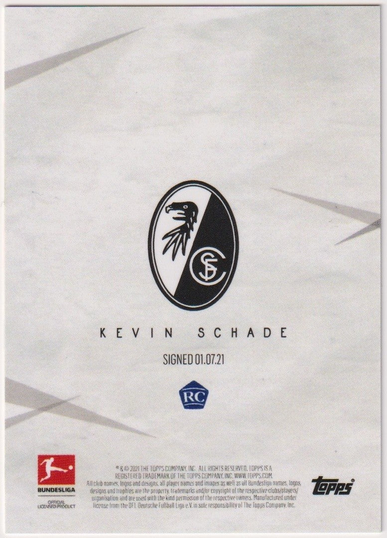 Topps Bundesliga 2021-22 Kevin Schade SC Freiburg Rookie Parallel Rare – Bild 2