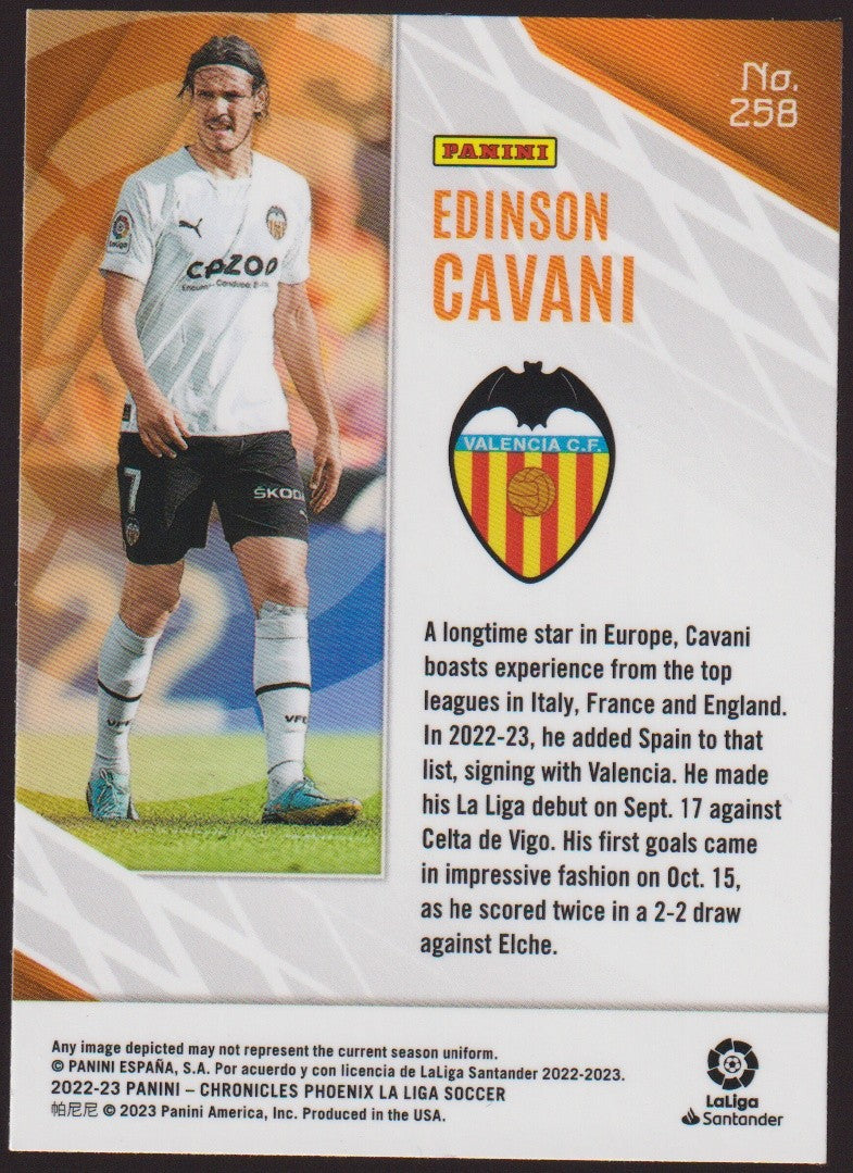 Panini Chronicles Phoenix La Liga 2022-23 Edinson Cavani Valencia CF Parallel – Bild 2