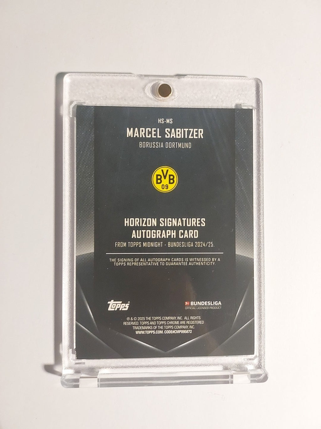 Topps Midnight Bundesliga 2024-25 Marcel Sabitzer Dortmund Auto Numbered 55/149 – Bild 2