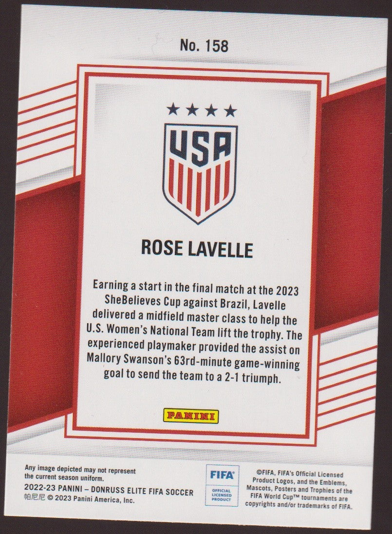 Panini 2022-23 Rose Lavelle United States Women's National Team - Donruss – Bild 2