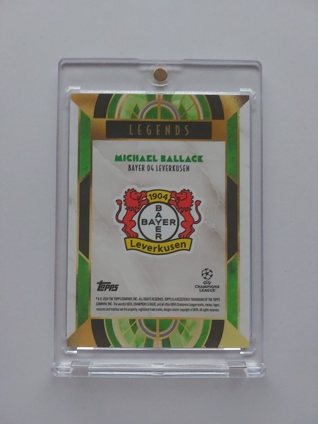 Topps Deco 2024-25 Legends Michael Ballack Bayer Leverkusen (Parallel: 76/99) – Bild 2