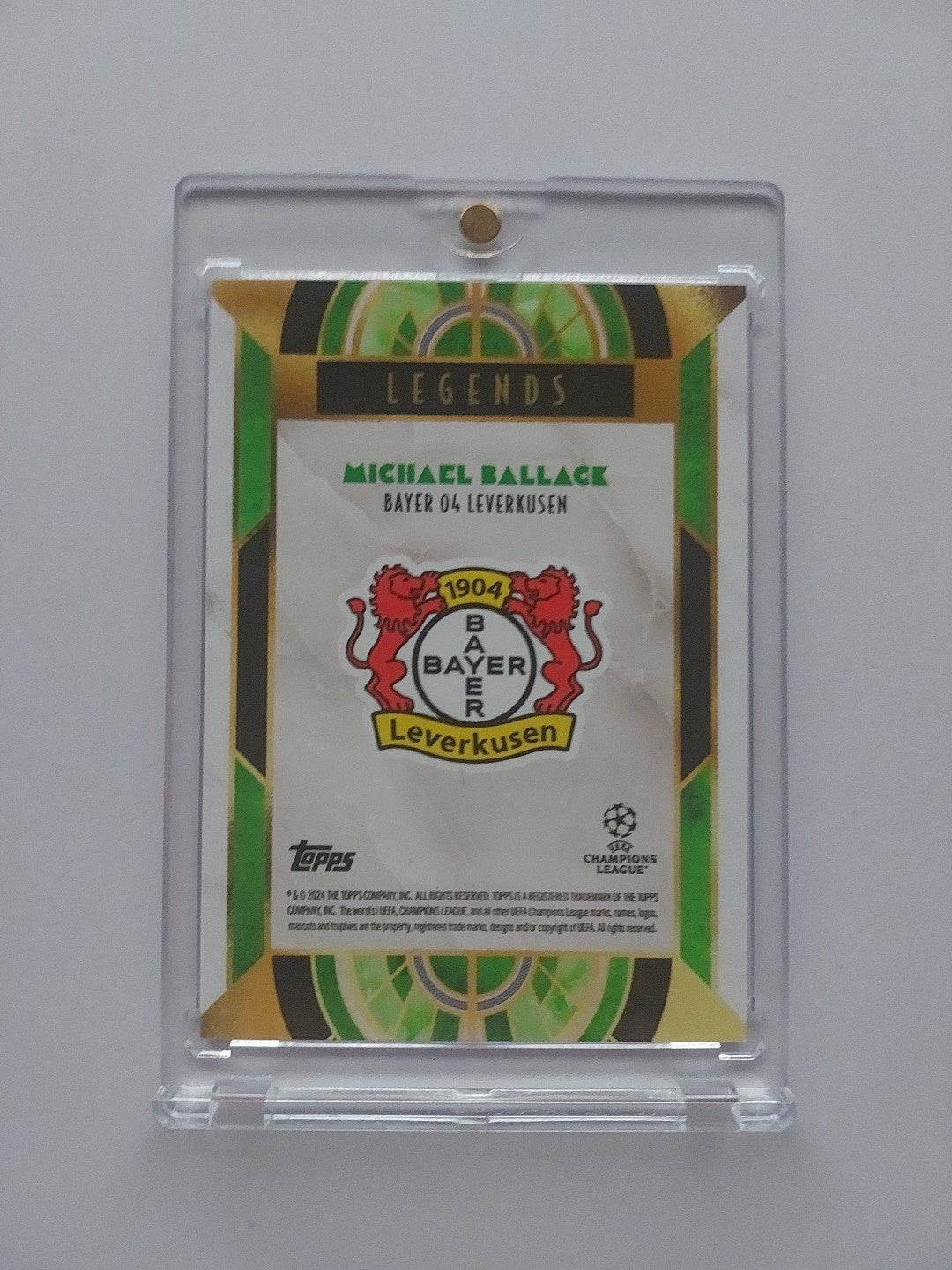 Topps Deco 2024-25 Legends Michael Ballack Bayer Leverkusen (Parallel: 76/99) – Bild 2