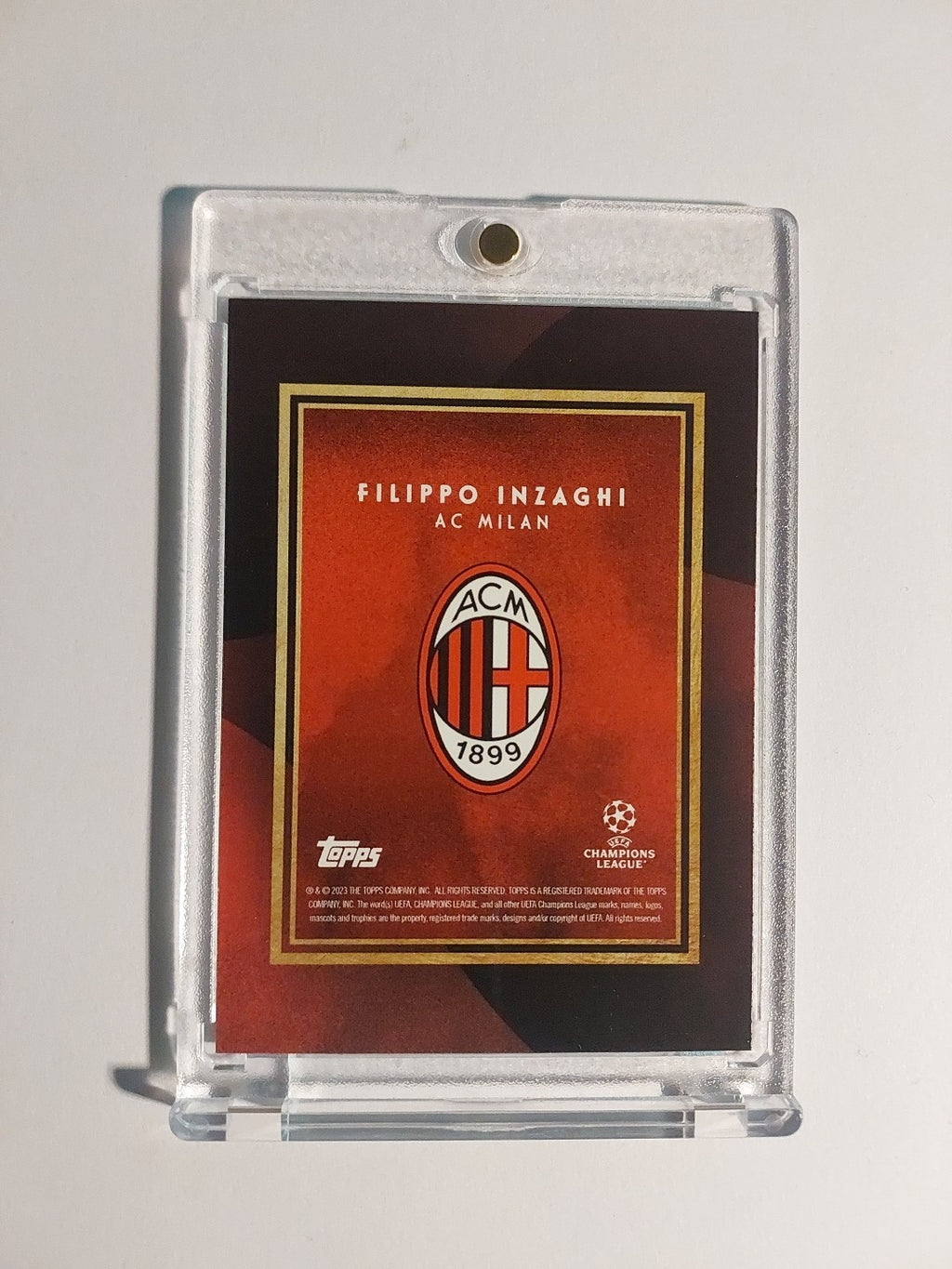 Topps UCC Deco 2023-24 Filippo Inzaghi AC Mailand Italien Parallel Ultra Rare – Bild 2