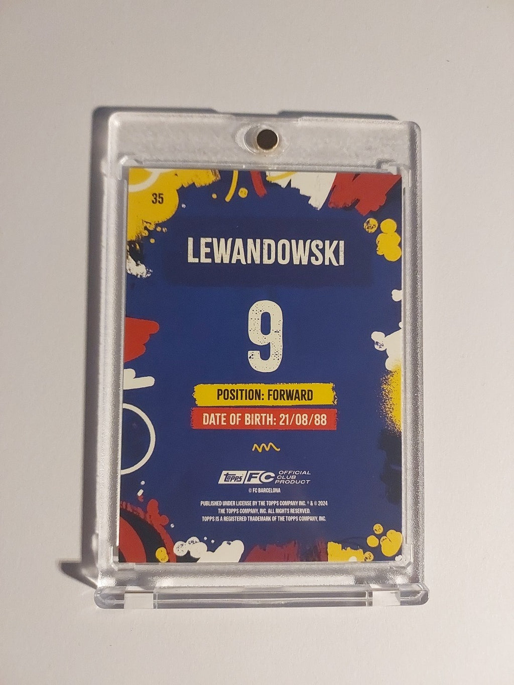 Topps Barcelona Team Set 2024-25 Robert Lewandowski Parallel Limitierte Edition – Bild 2