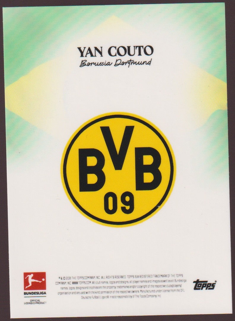 Topps 2026-26 Yan Couto Borussia Dortmund Brasilien Parallel 5/25 Rare – Bild 2