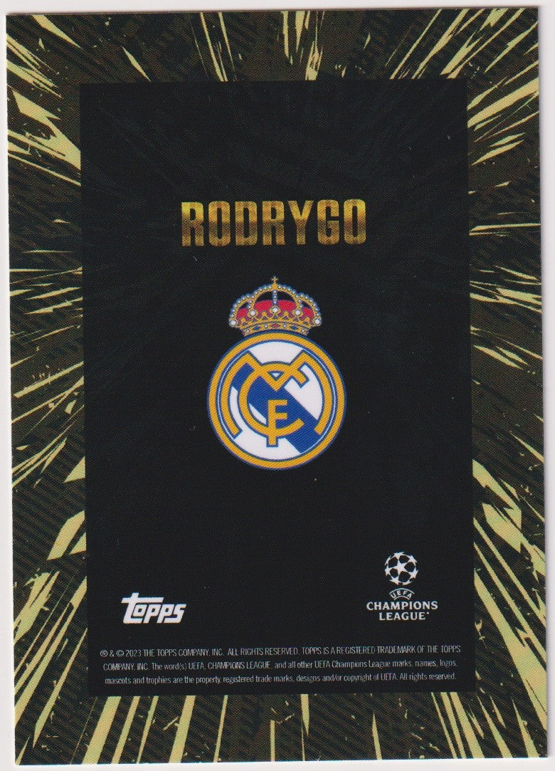 Topps X Whip Rodrygo Real Madrid Champions League Parallel Rare – Bild 2