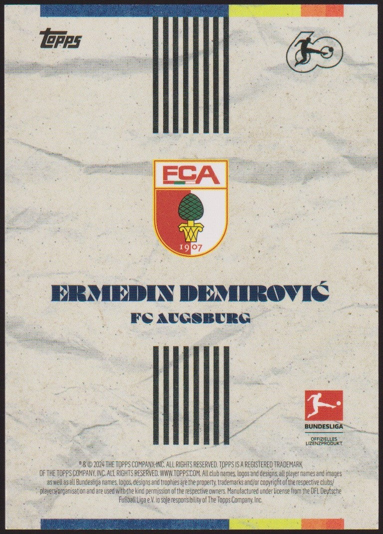Topps Stars von heute 2023-24 Ermedin Demirović FC Augsburg Bundesliga Parallel – Bild 2