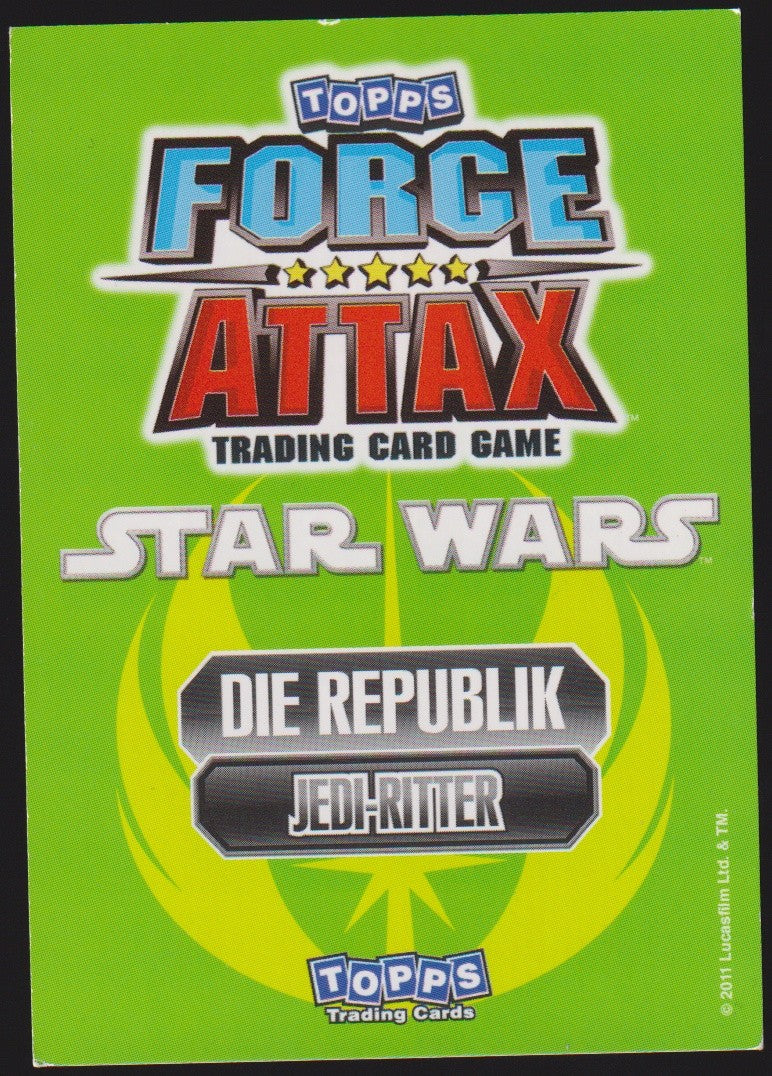 Topps Star Wars 2011 Yoda Republik Jedi-Ritter TCG Rare #196 – Bild 2
