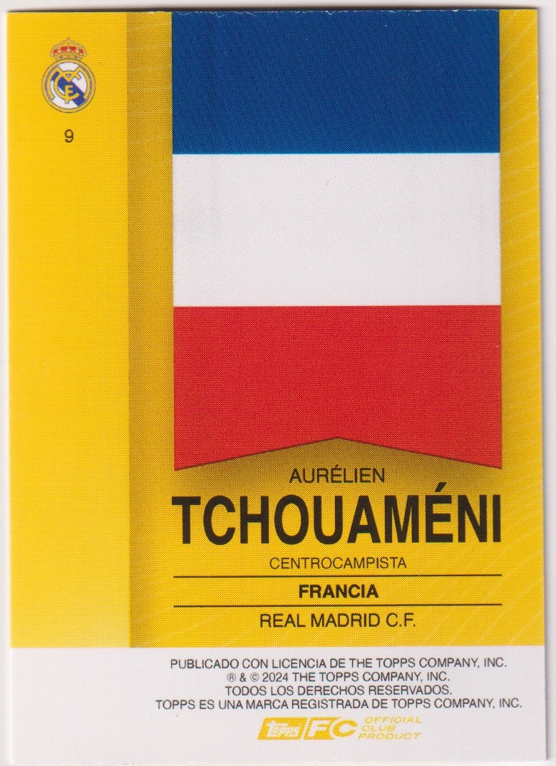 Topps 2024-25 Aurélien Tchouaméni Real Madrid C.F. Parallel Rare – Bild 2